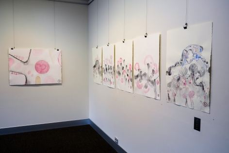 Dean Power The Four Invitations Of Syzygium Moorei Installation View  ​2018