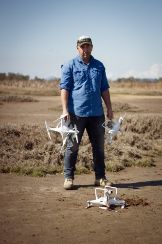 Stu Murphy Drone photography Grafton Wetlands portrait